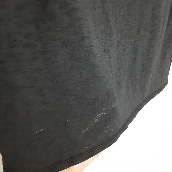 Lululemon Lightest Oversized Crop Tee Black Burnout Sheer Womens 4 Athleisure - Picture 7 of 12
